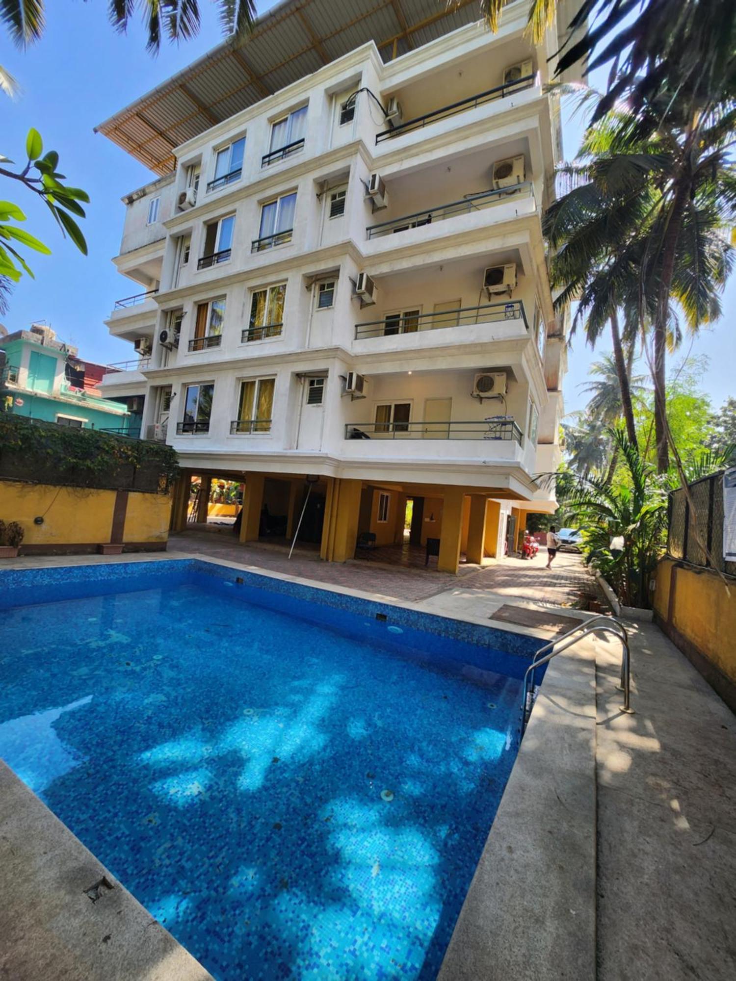 Luxury 2Bhk Apartment Near Calangute Baga Beach With Pool Exterior foto